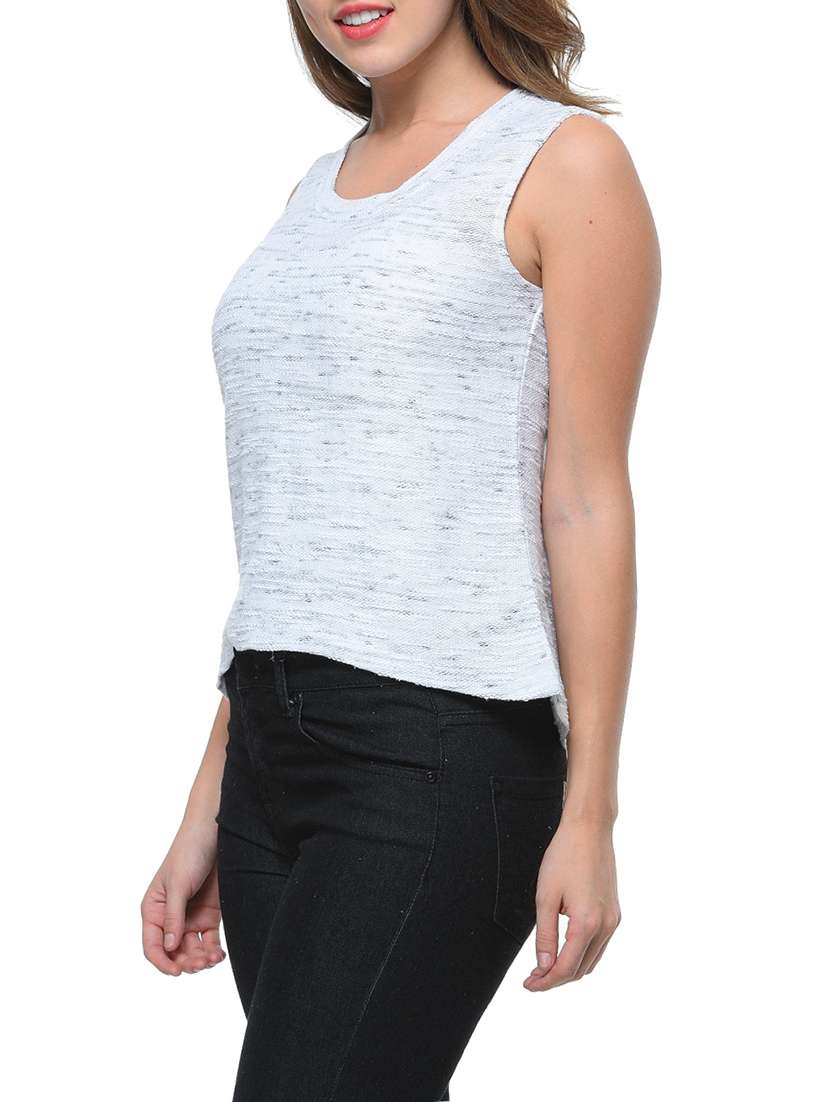 white cotton tank tee - 12593685 - Standard Image - 1
