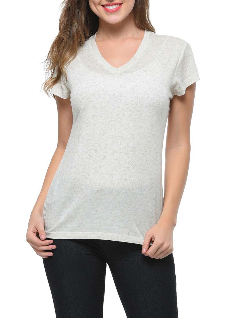 beige viscose regular top