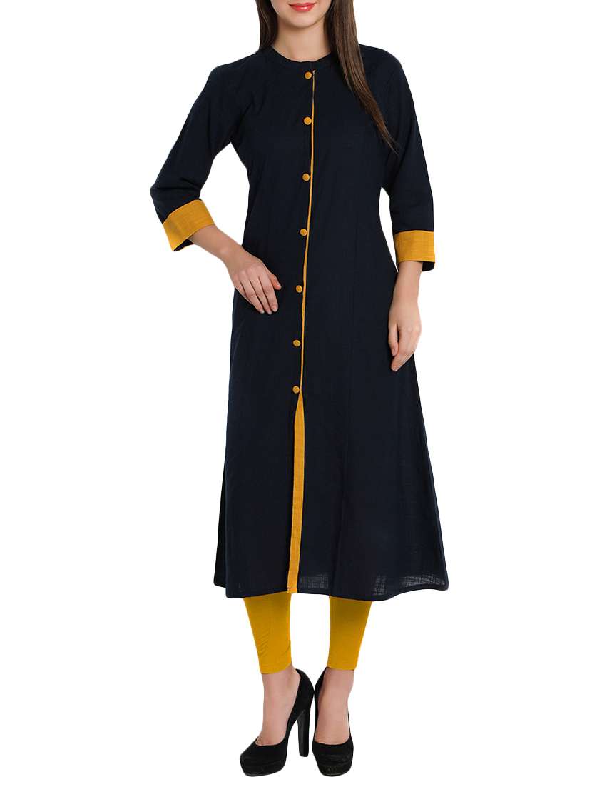 solid a-line kurta
