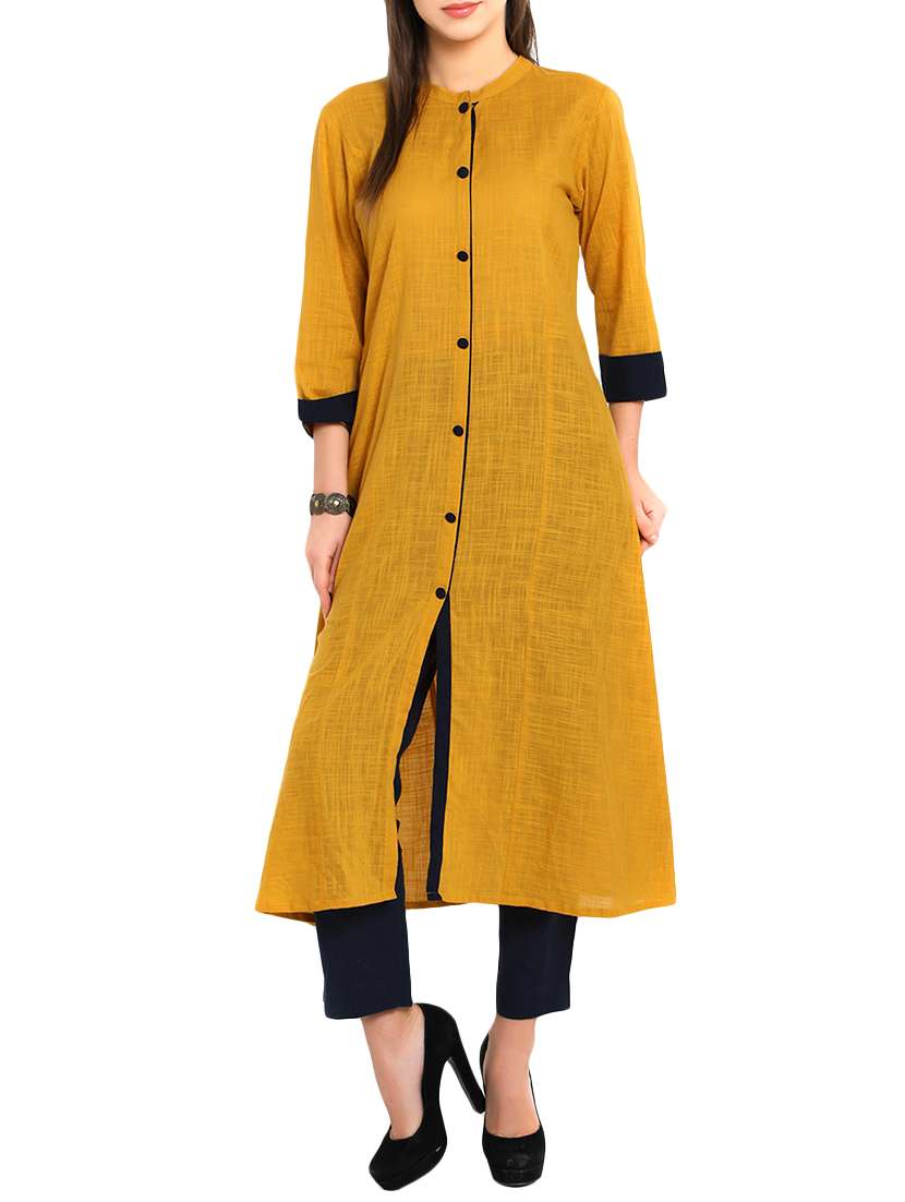 solid a-line kurta