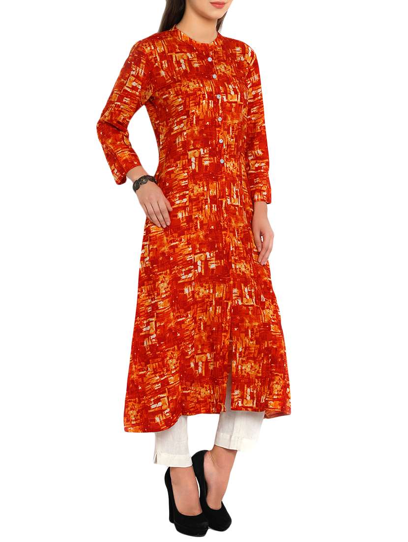 abstract a-line kurta - 12648393 -  Standard Image - 1