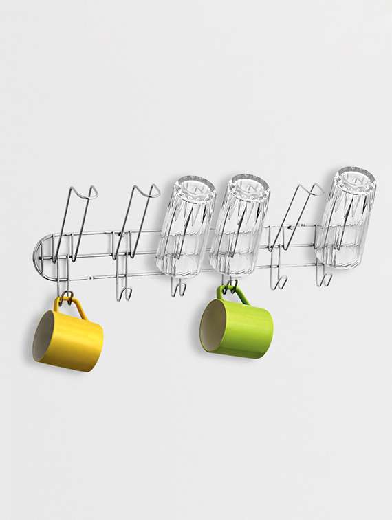 disha s.s cup and glass stand