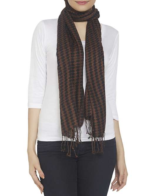 brown viscose scarf - 12757331 -  Standard Image - 0