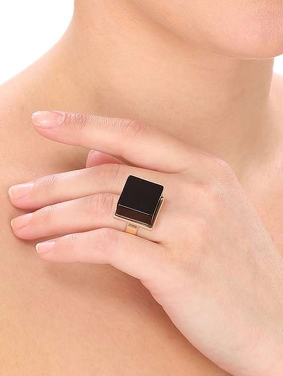 Buy online Black Metal Ring from fashion jewellery for Women by