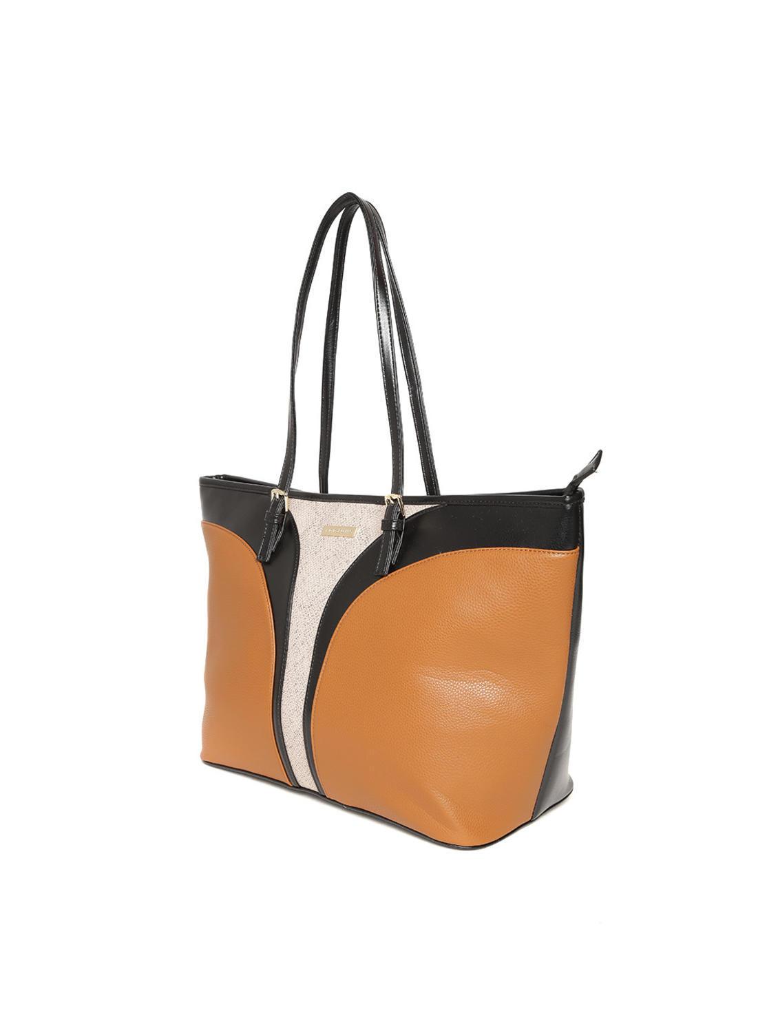 brown leatherette handbag - 12775842 - Standard Image - 4