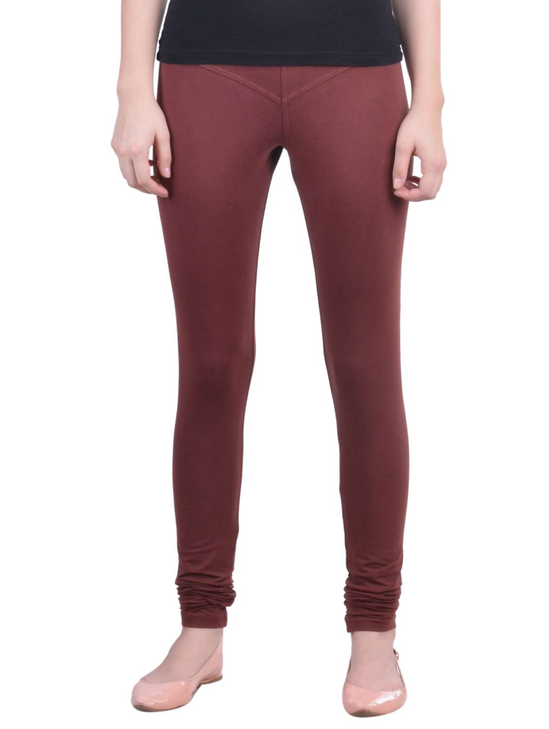 brown cotton leggings - 12780926 -  Zoom Image - 0