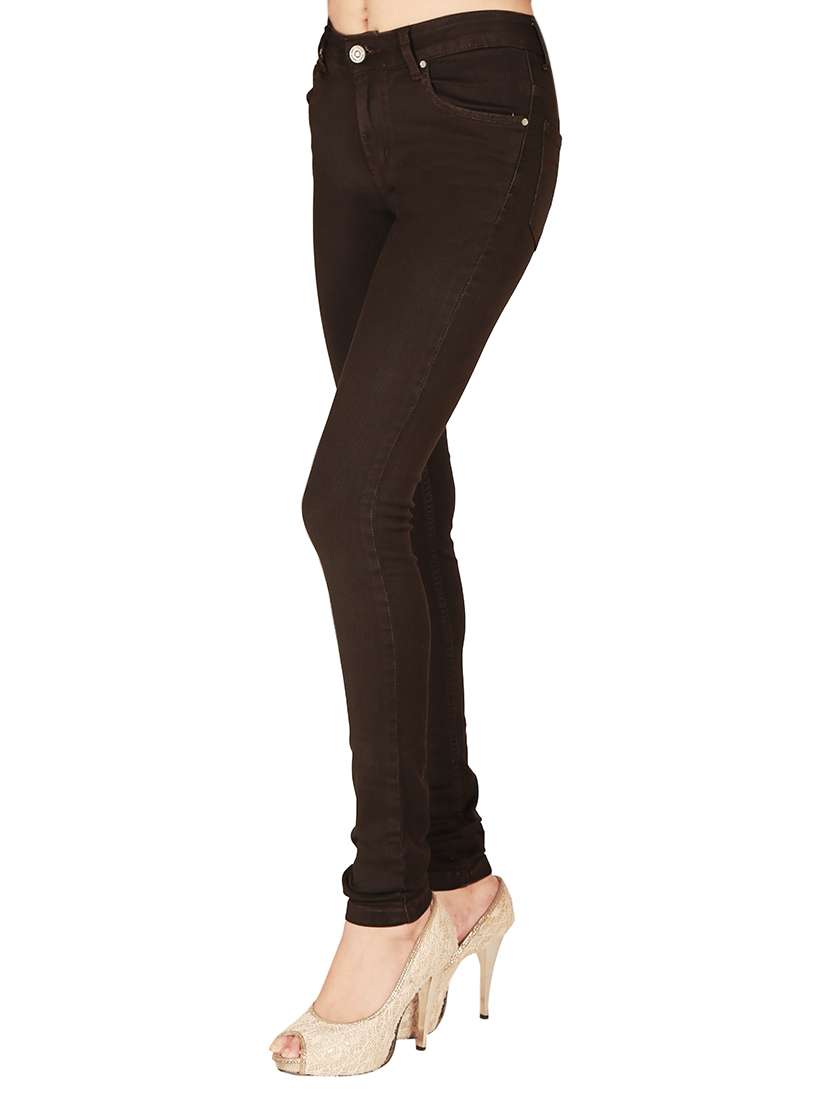 women's plain slim fit jeans - 12785022 - Standard Image - 1