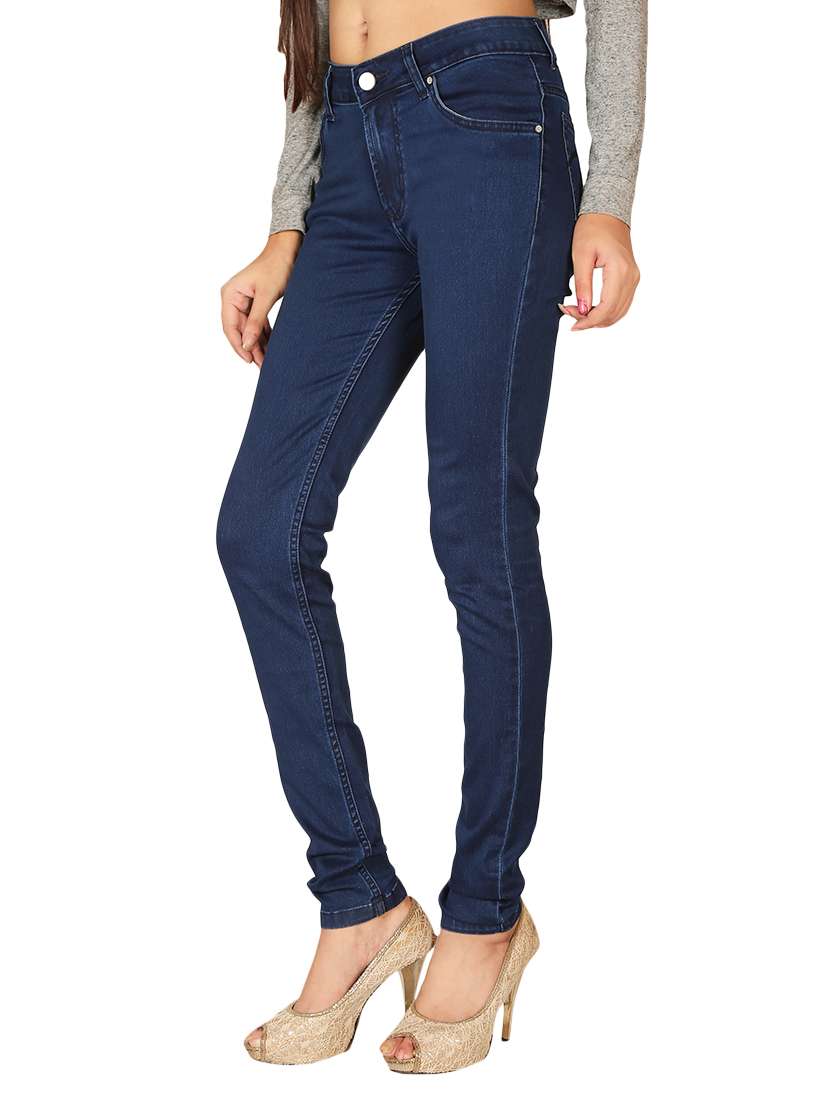 women's plain slim fit jeans - 12785023 - Standard Image - 1