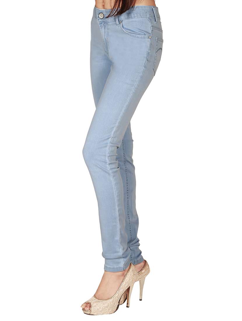 women's plain slim fit jeans - 12785024 - Standard Image - 1