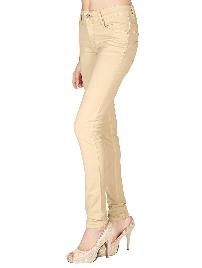 women's plain slim fit jeans - 12785027 - Standard Image - 1