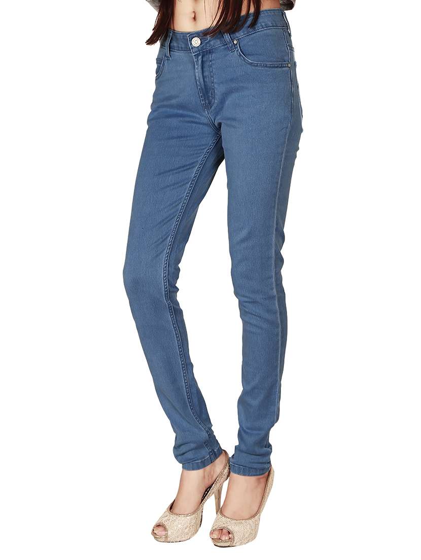 women's plain slim fit jeans - 12785028 - Standard Image - 1