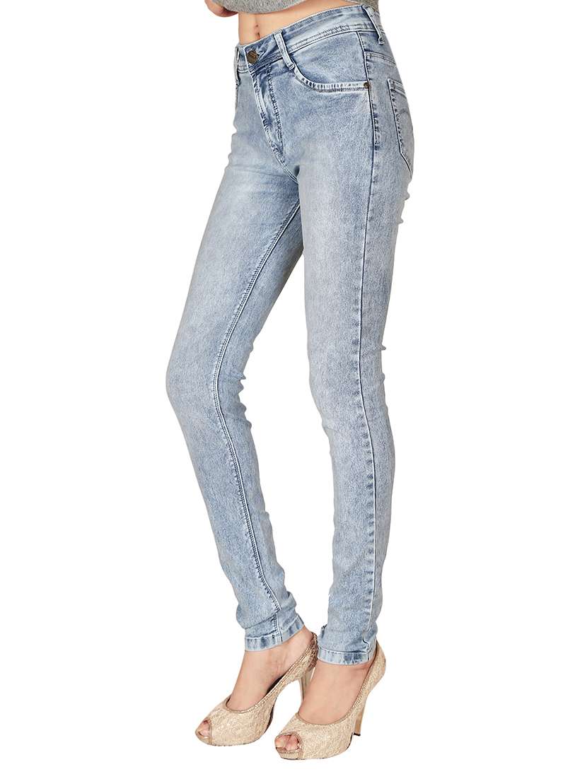 women's plain slim fit jeans - 12785037 -  Standard Image - 1