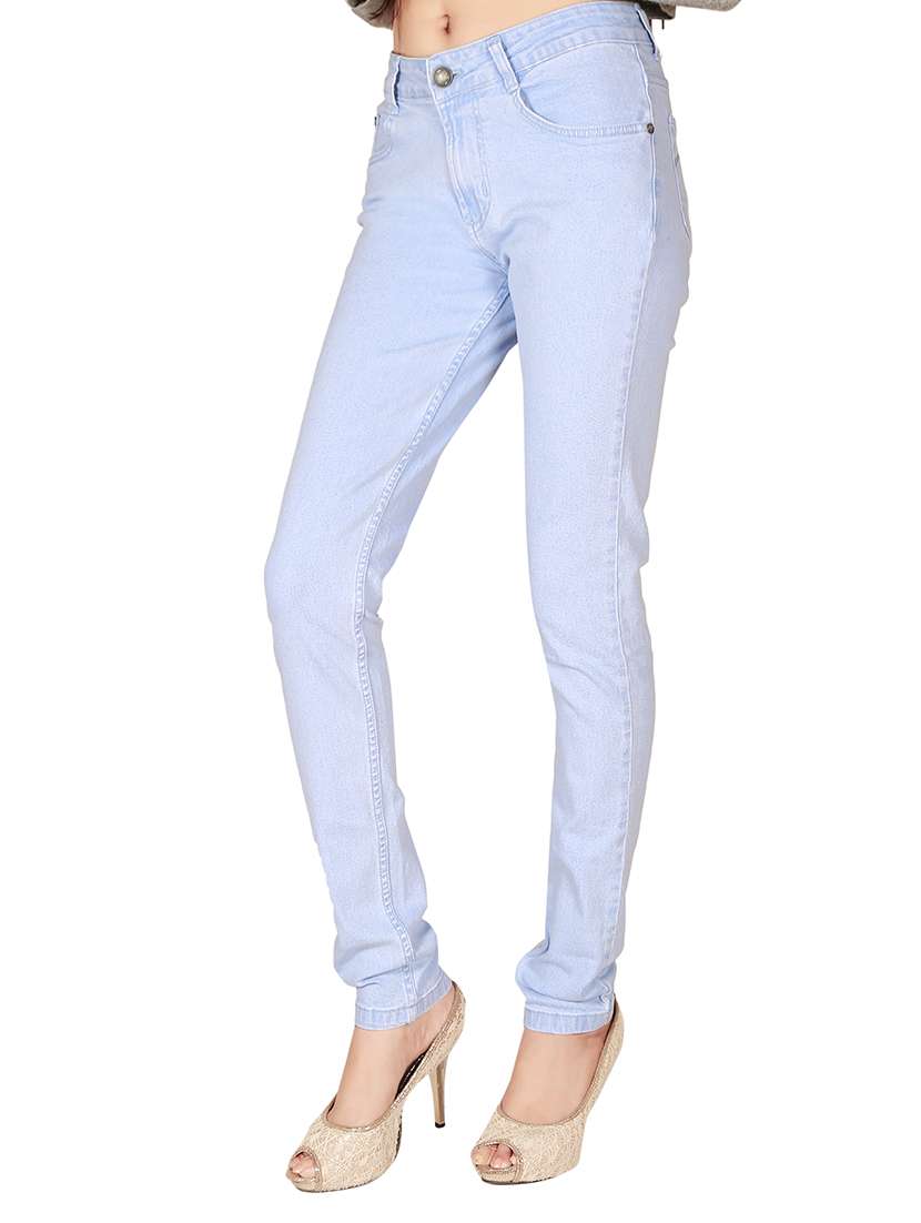 women's plain slim fit jeans - 12785040 -  Standard Image - 1