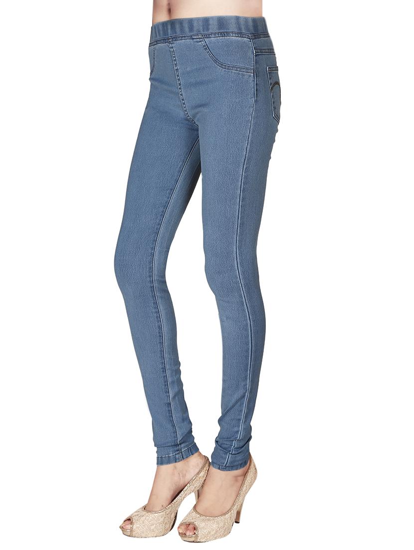 light blue denim jeggings - 12785237 - Standard Image - 1