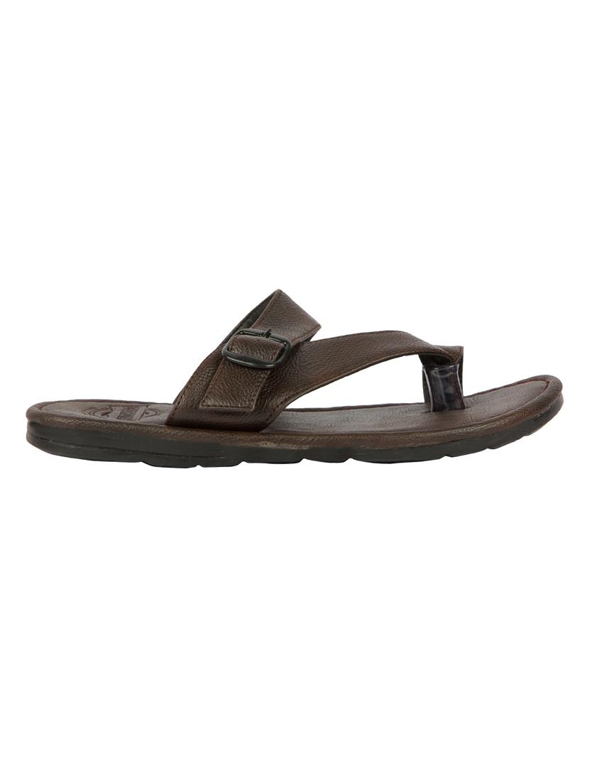 brown leatherette slipper - 12785250 - Standard Image - 1