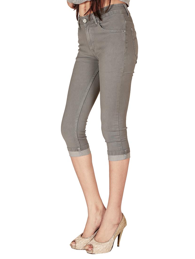 grey denim capris - 12788222 - Standard Image - 1