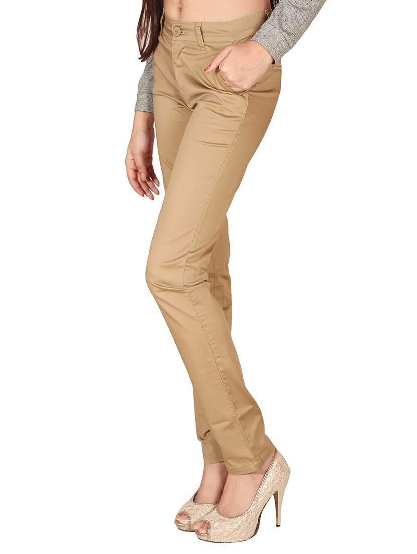 beige cotton chinos - 12788607 -  Standard Image - 1