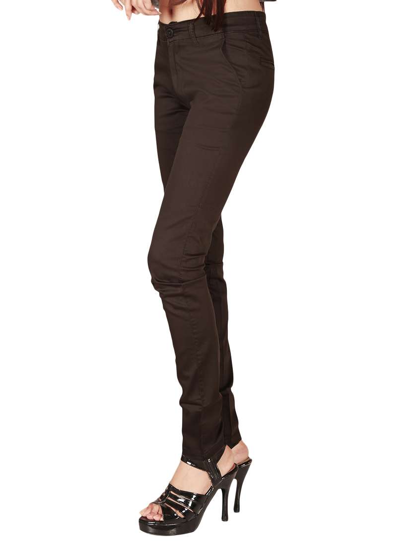 brown cotton chinos - 12788608 -  Standard Image - 1