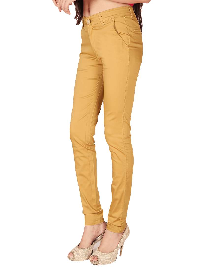 brown cotton chinos - 12788609 -  Standard Image - 1