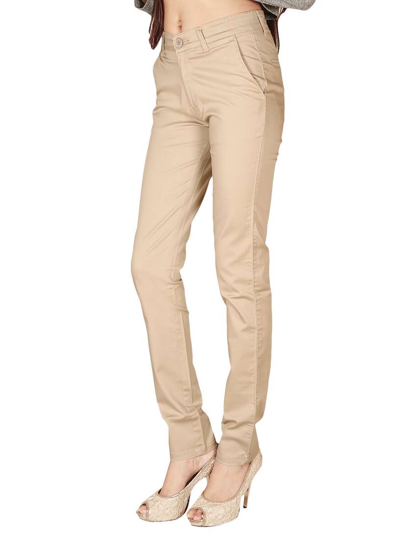 Beige Cotton Chinos - 12788610 -  Standard Image - 1