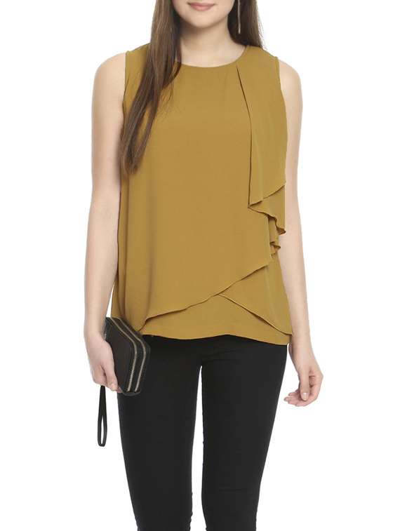 mustard yellow top