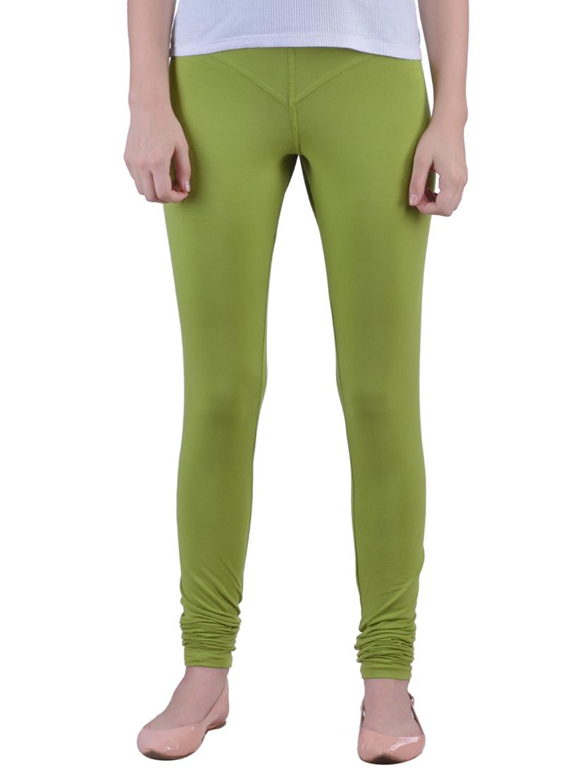 green cotton lycra full length legging - 12792238 - Zoom Image - 0