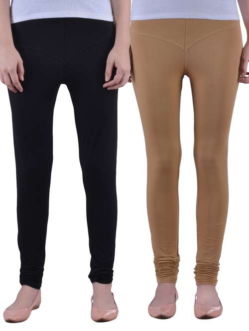 set of 2 multicolored cotton leggings - 12793510 -  Standard Image - 0