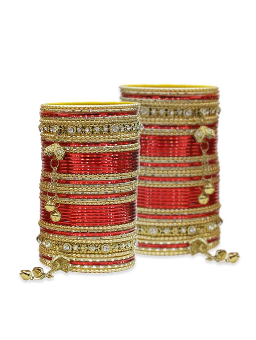 red metal bangle