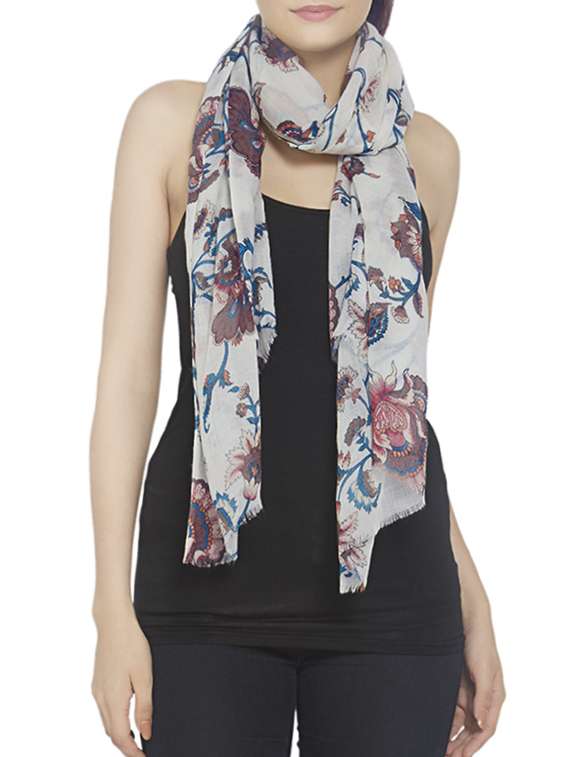 women's floral print stole