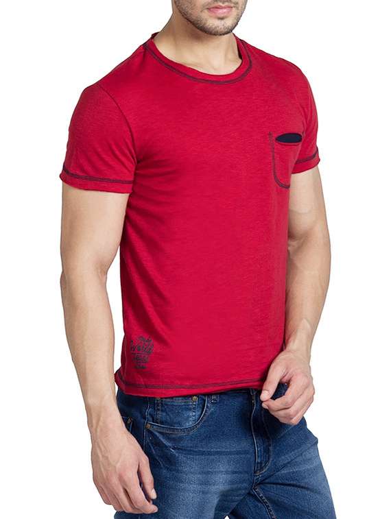red cotton tshirt - 12815988 -  Standard Image - 1