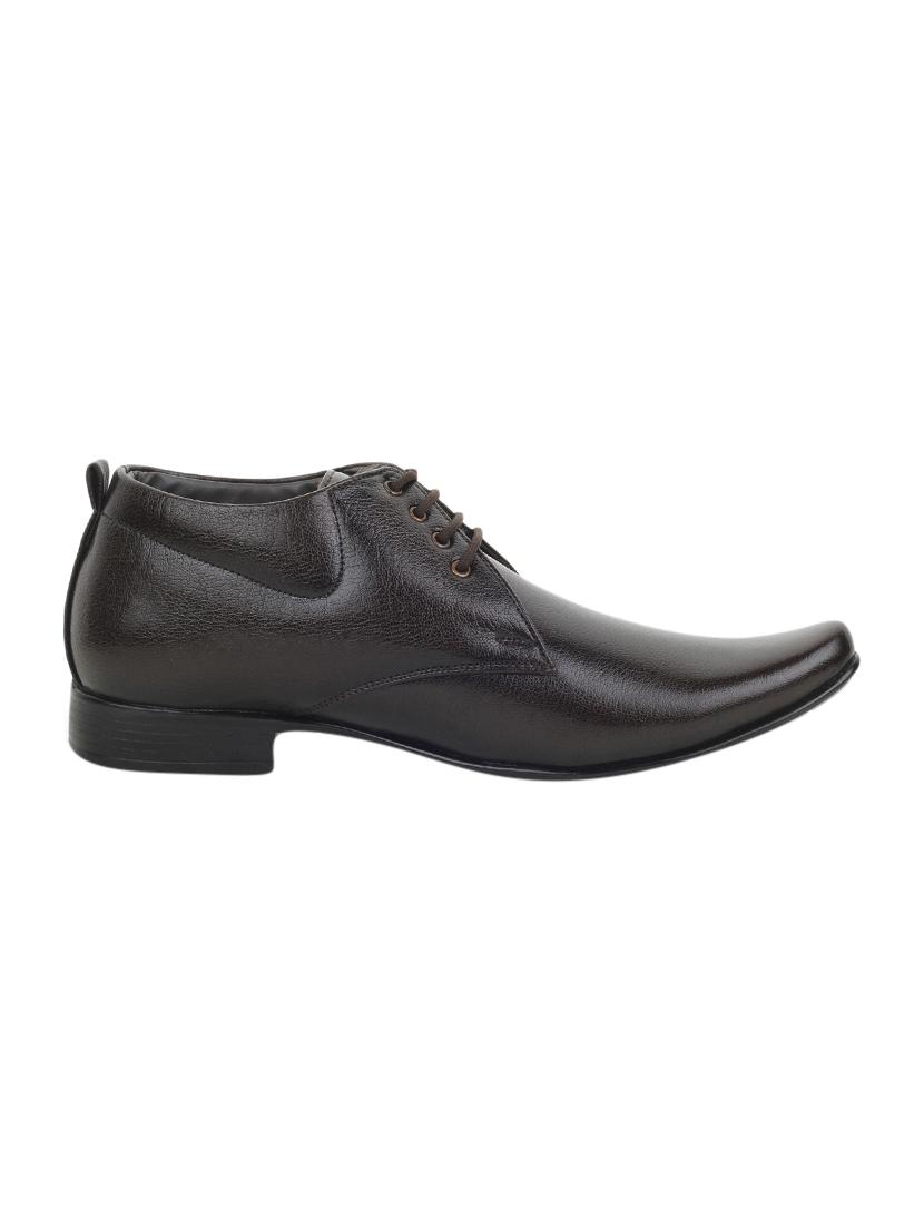 brown leather lace up derby - 12816315 -  Standard Image - 1