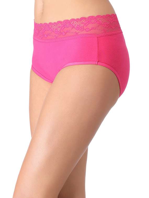 pink cotton hipster panty - 12832909 - Standard Image - 1