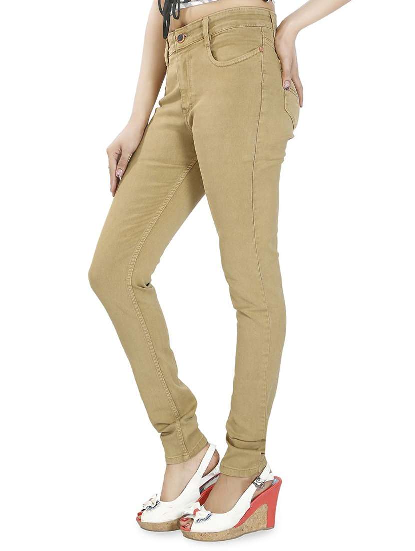 women's plain slim fit jeans - 12835437 -  Standard Image - 1