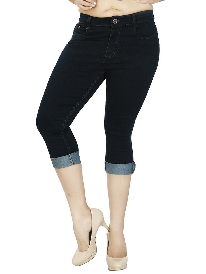 green denim capri - 12836874 - Zoom Image - 0