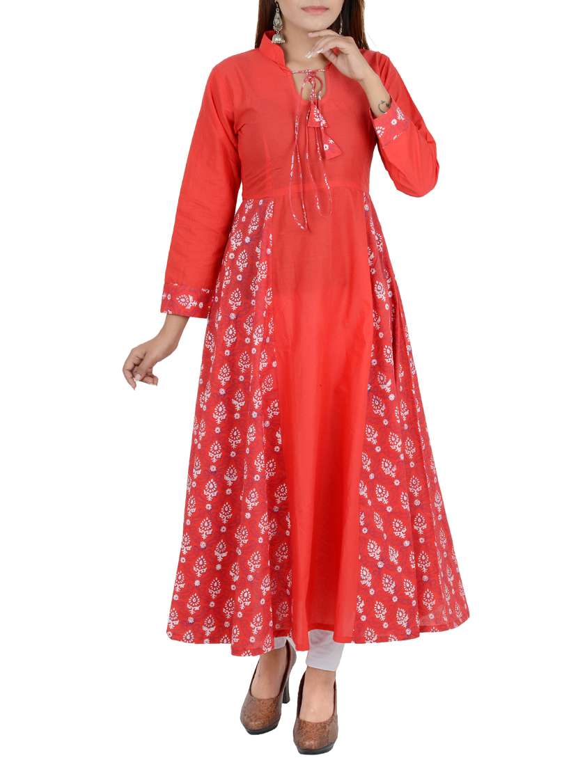  printed flared kurta