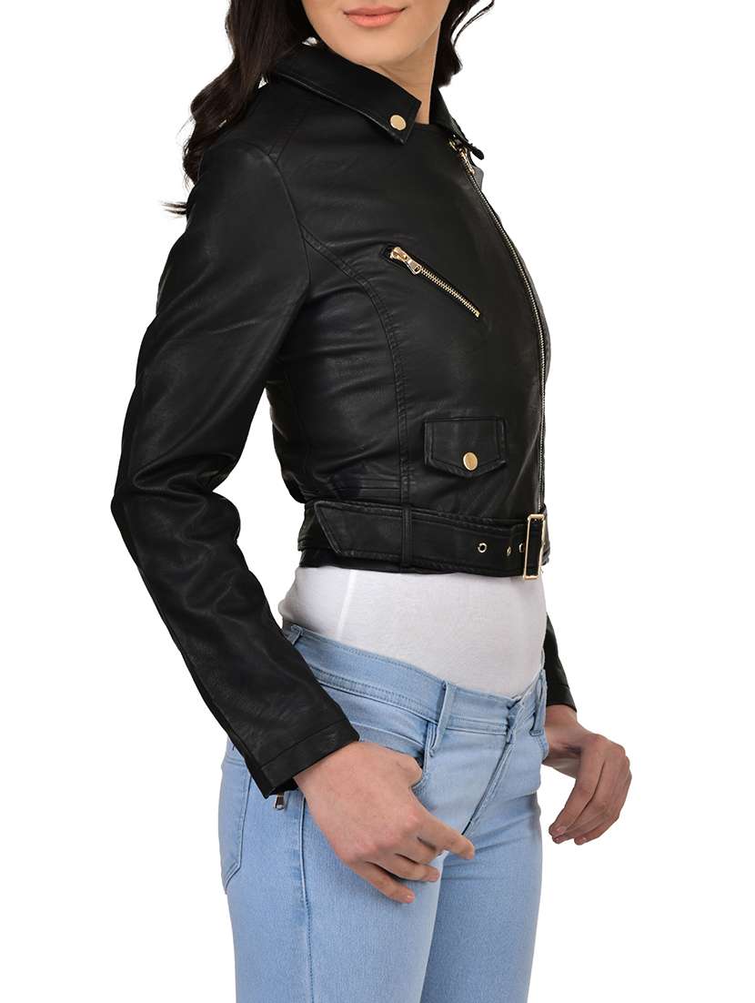black leather jacket - 12840382 -  Standard Image - 1