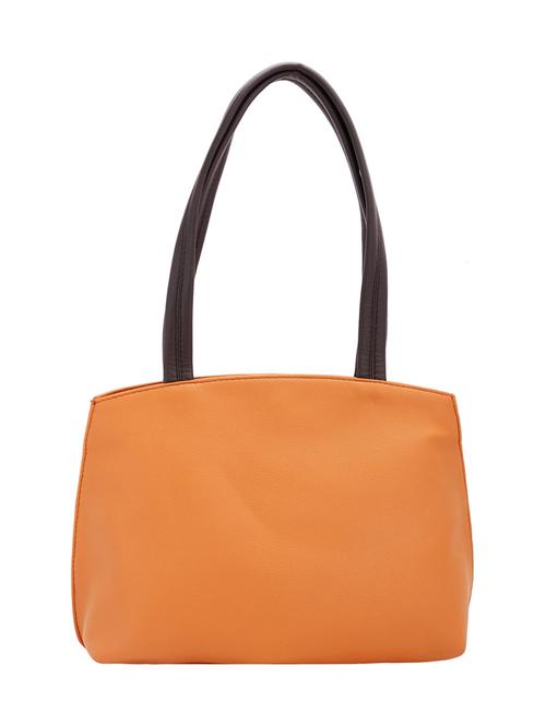orange leatherette handbag - 12841248 - Standard Image - 0