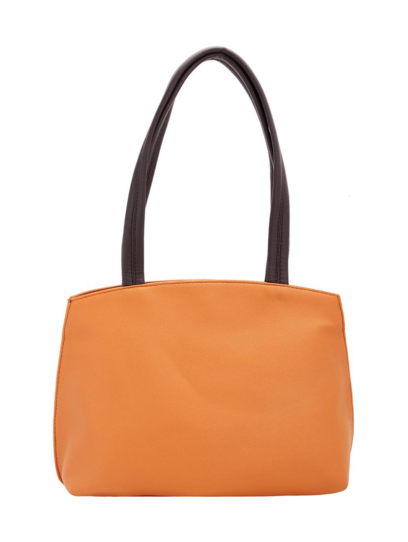orange leatherette handbag - 12841248 - Zoom Image - 0