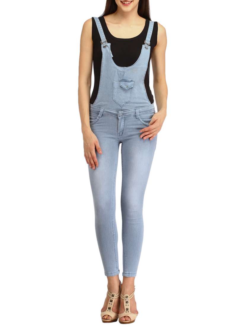 grey denim jumpsuit