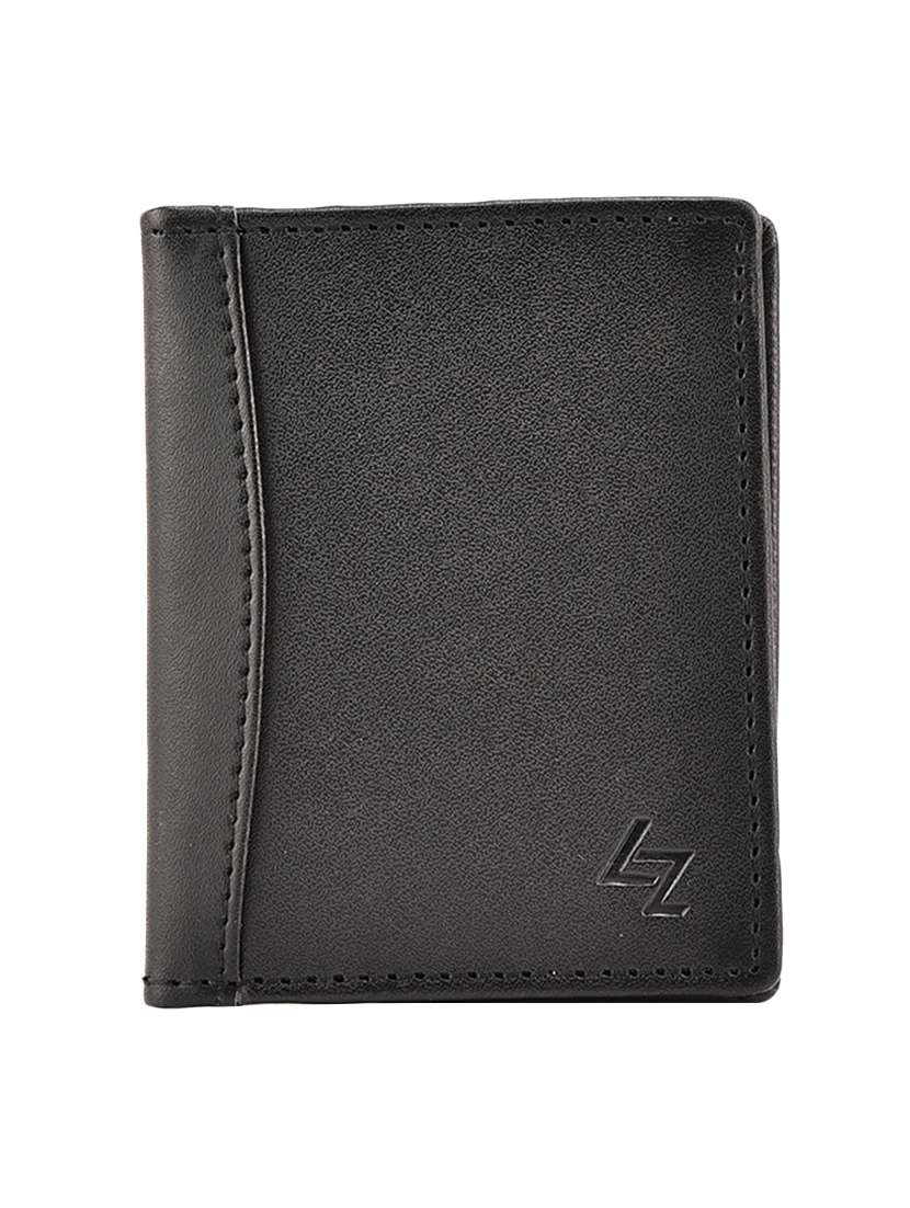 black leatherette wallet
