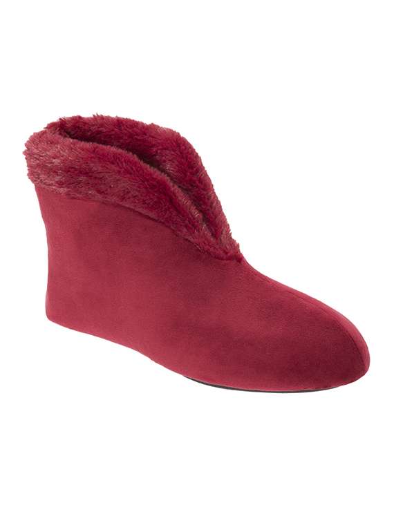 red ankle  boot