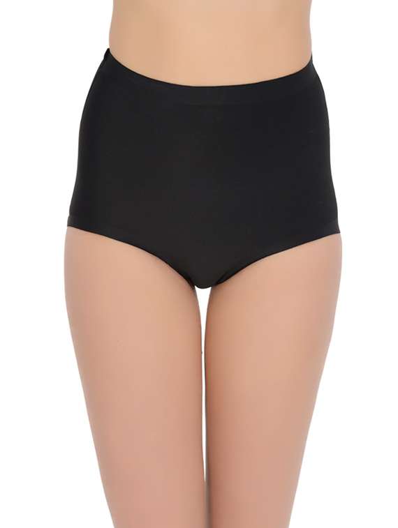 black nylon shaper brief shapewear
