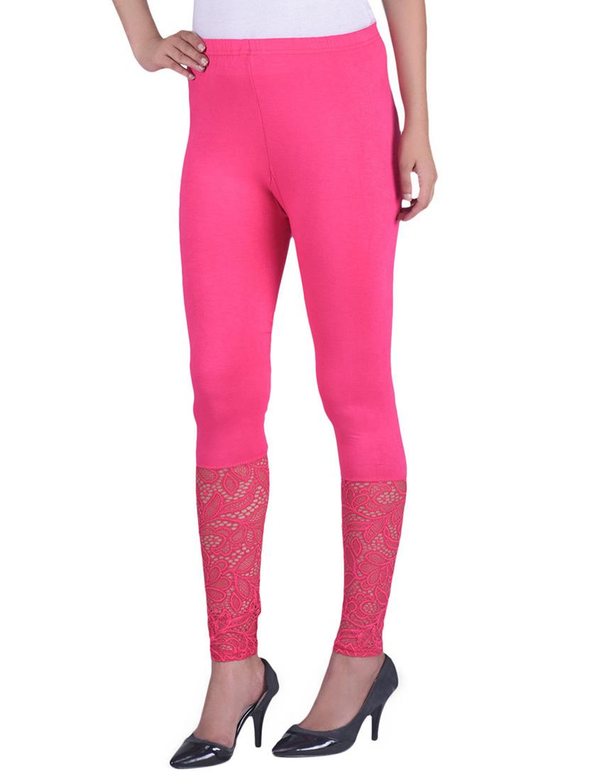 pink viscose leggings - 12891378 - Standard Image - 1