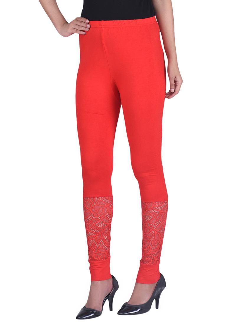 orange viscose leggings - 12891379 - Standard Image - 1