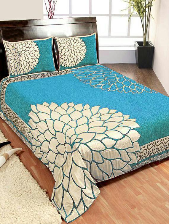 shubh collection of heavy bed cover with 2 pillow cover
