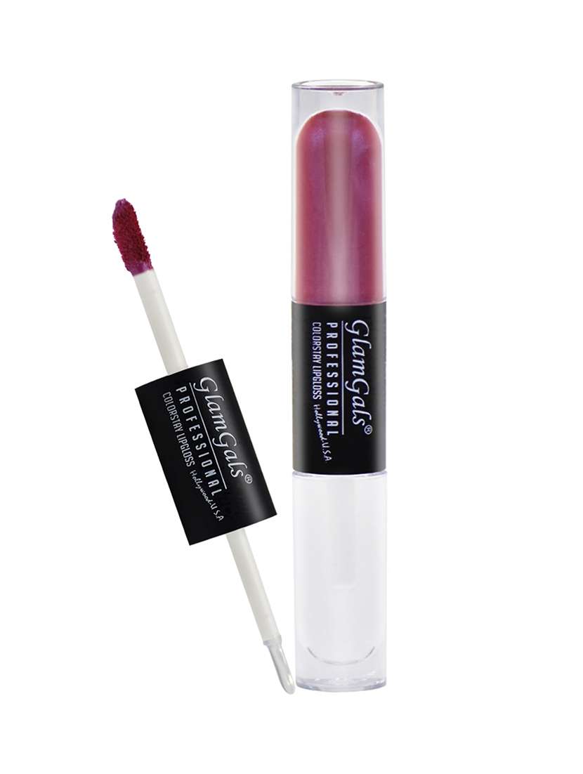 glamgals colour stay dual lip gloss,rose pink,8 ml - 12894394 -  Standard Image - 1