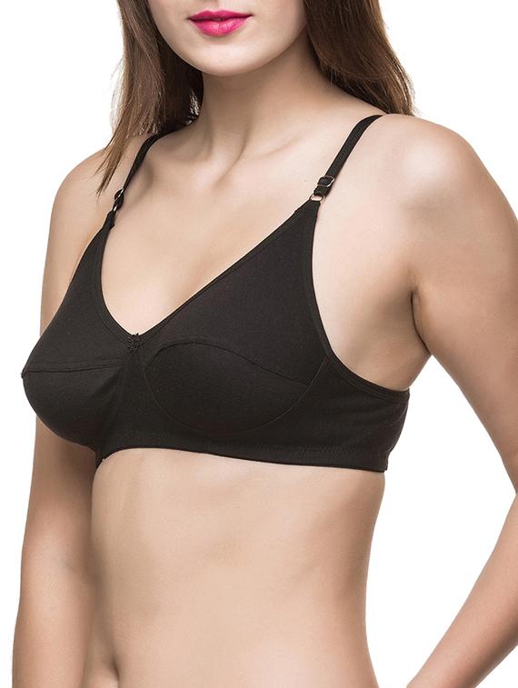 floral patch solid bra  - 12894555 -  Standard Image - 1