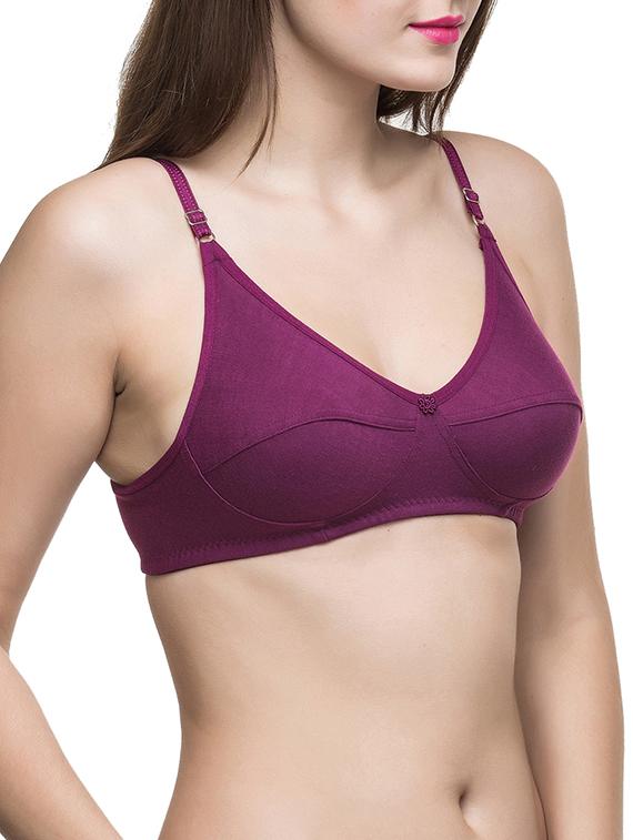 floral patch solid bra  - 12894612 -  Standard Image - 1