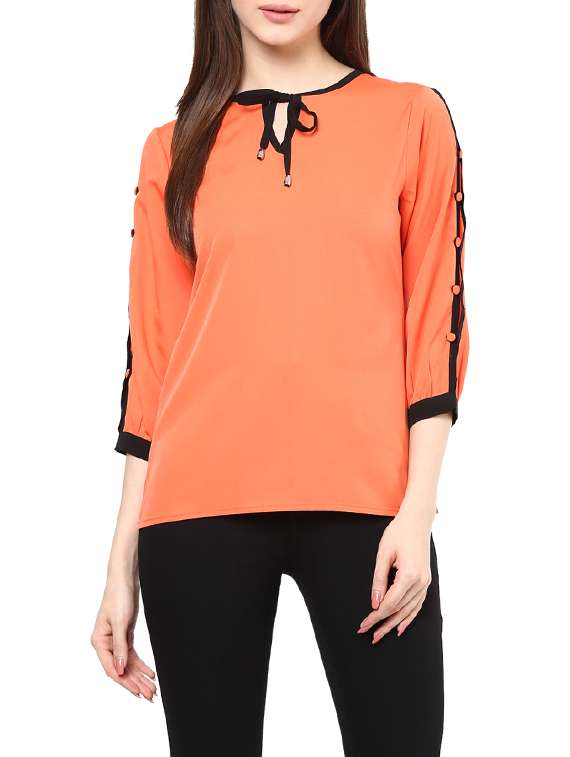 contrast binding button detail top