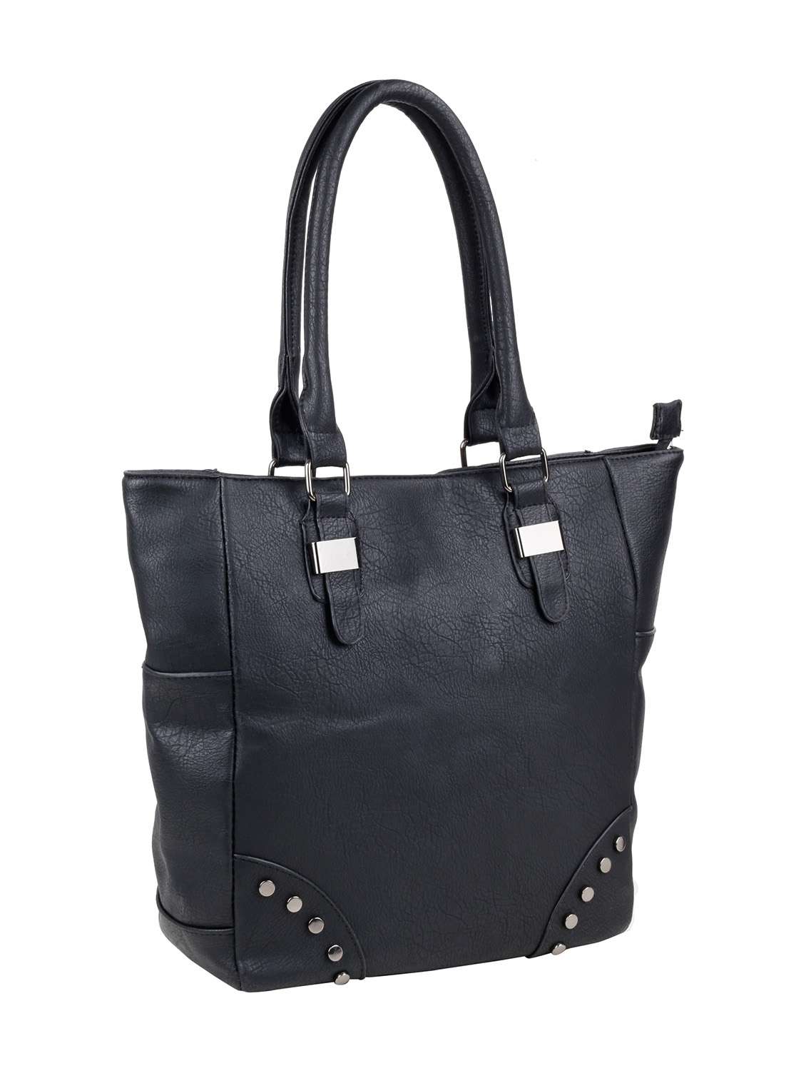 black polyester handbag - 12905423 - Standard Image - 4